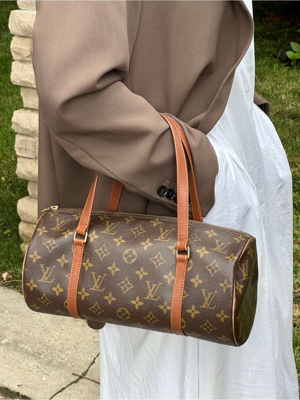 Louis Vuitton Monogram Papillon 30 Barrel Bag